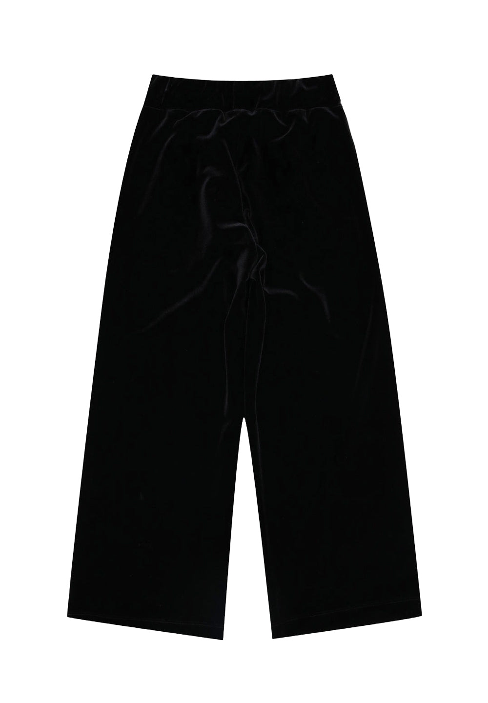 Pantalone felpa ciniglia nero per bambina