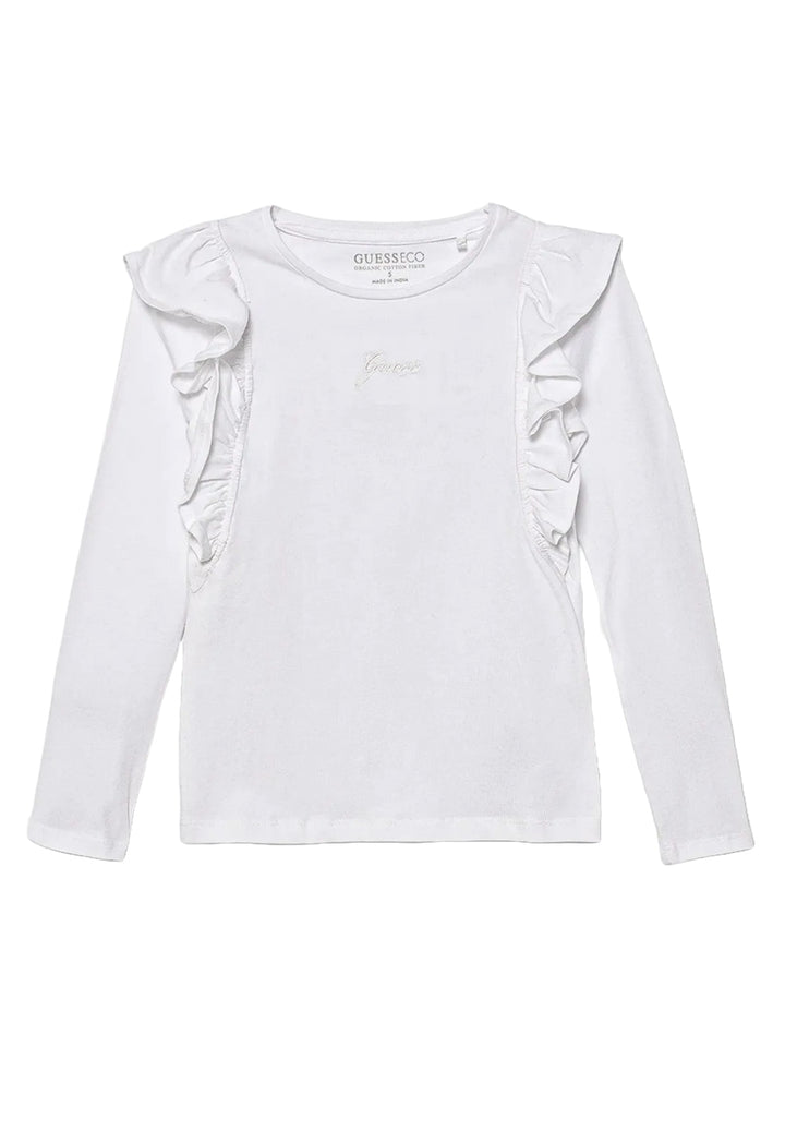 T-shirt bianca per bambina