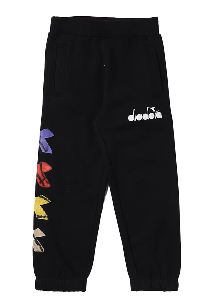 Black fleece trousers for boy