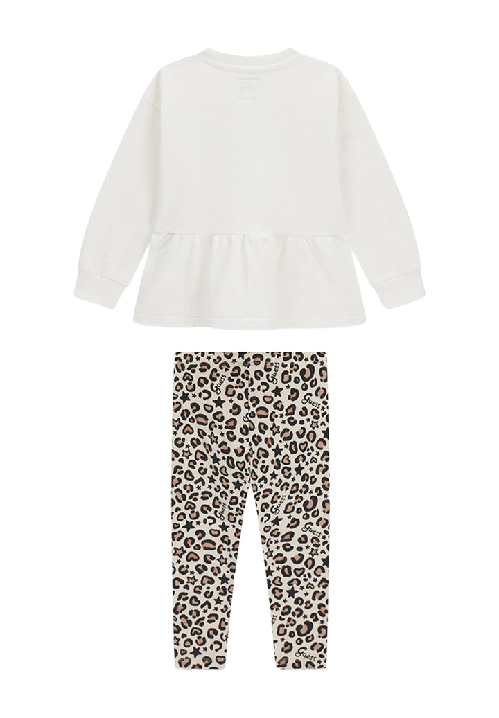 Completo beige per bambina
