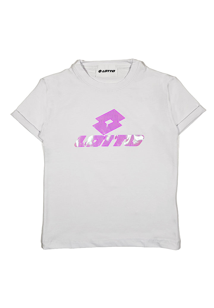 T-shirt bianca per bambina