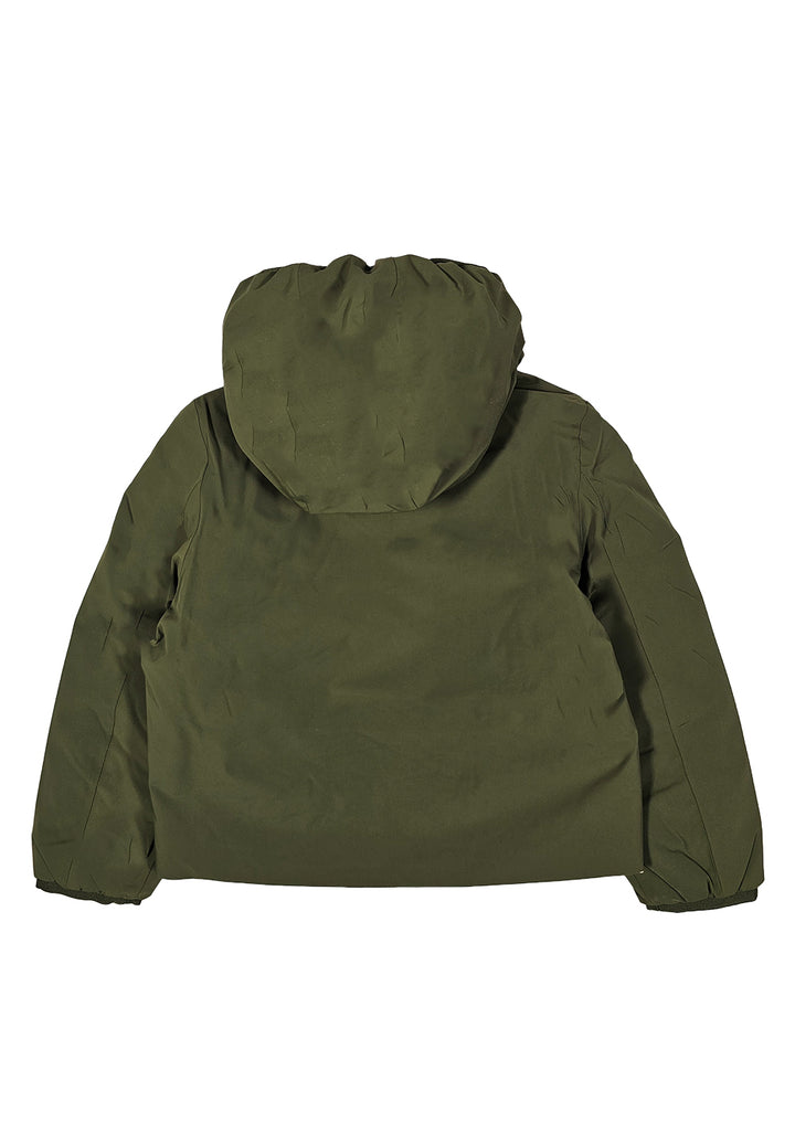 Giubbotto reversibile verde-beige per bambino