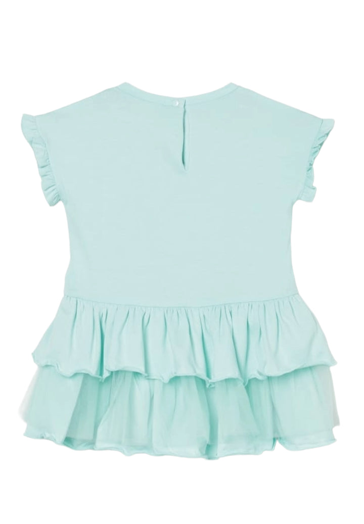 Vestito verde acqua per neonata
