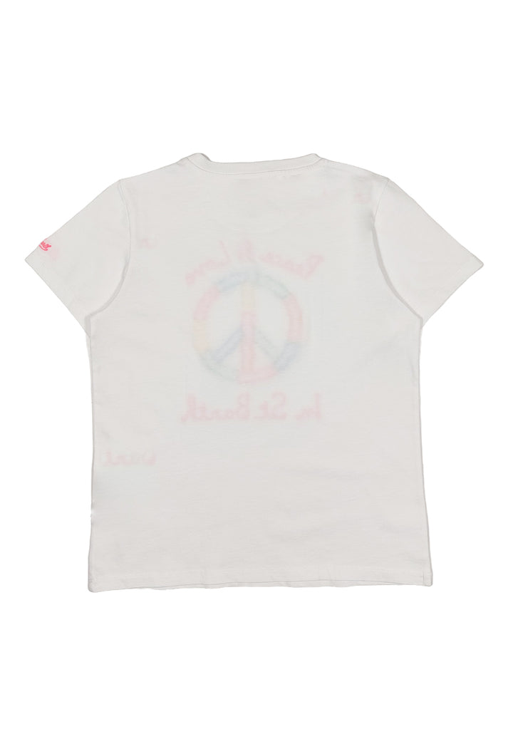 T-shirt bianca per bambina