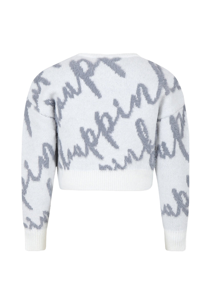 Maglione bianco per bambina