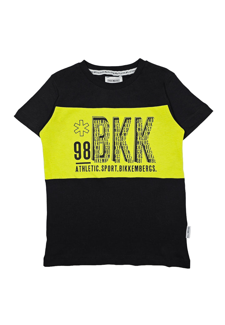 T-shirt nera per bambino