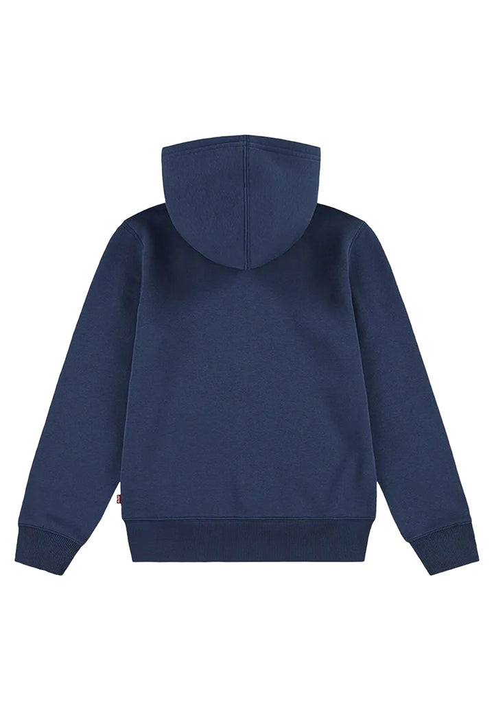 Felpa zip blu per bambino