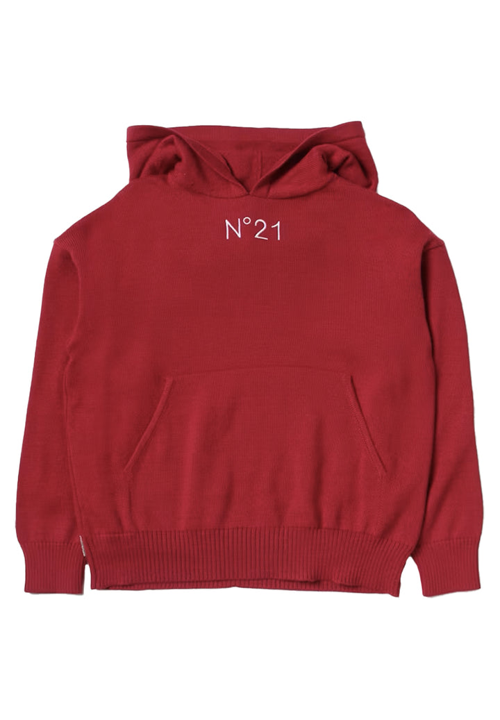 Red hooded sweater for boys