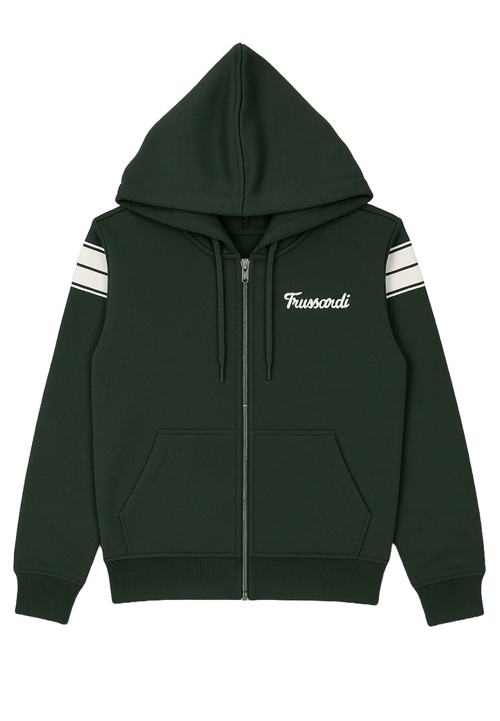 Felpa cappuccio verde per bambino