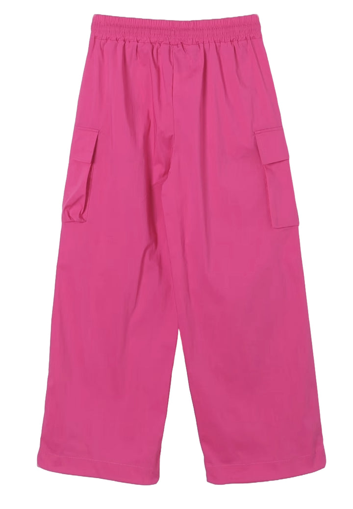 Pantalone cargo fuxia per bambina