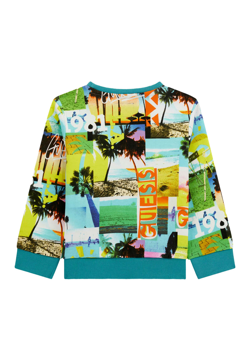 Felpa girocollo multicolor per neonato