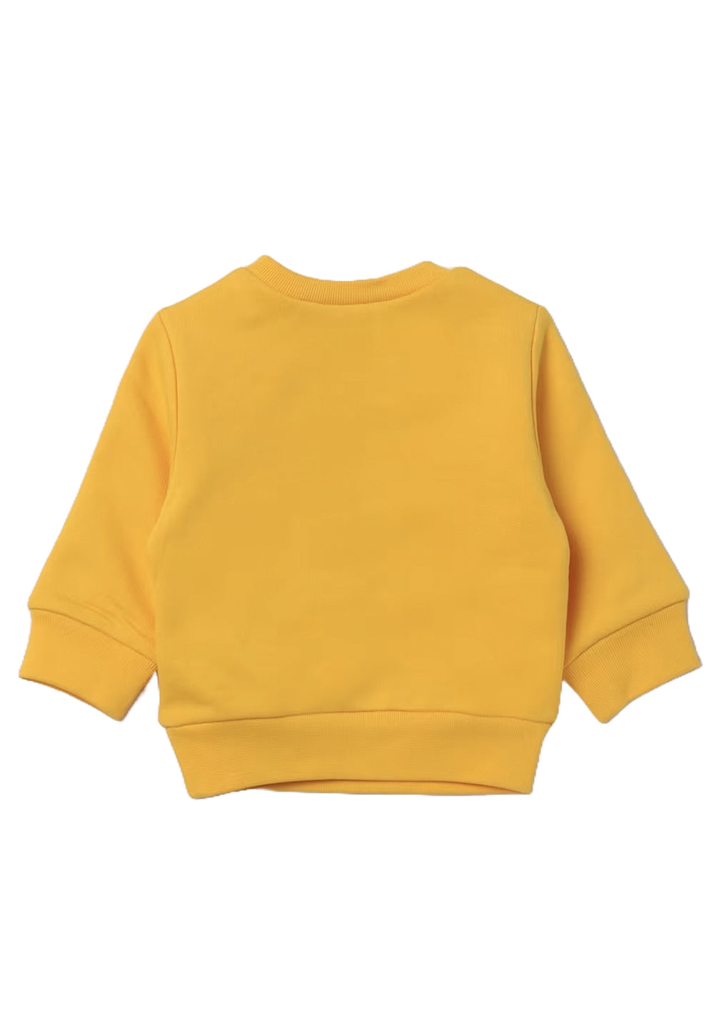 Yellow crewneck sweatshirt for newborns