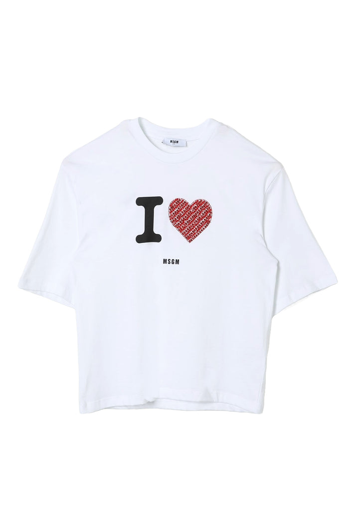T-shirt verde per bambina
