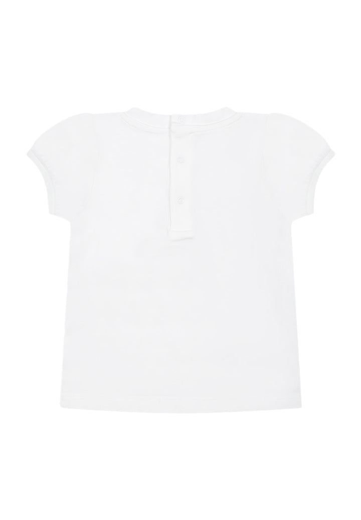 T-shirt bianca per neonata