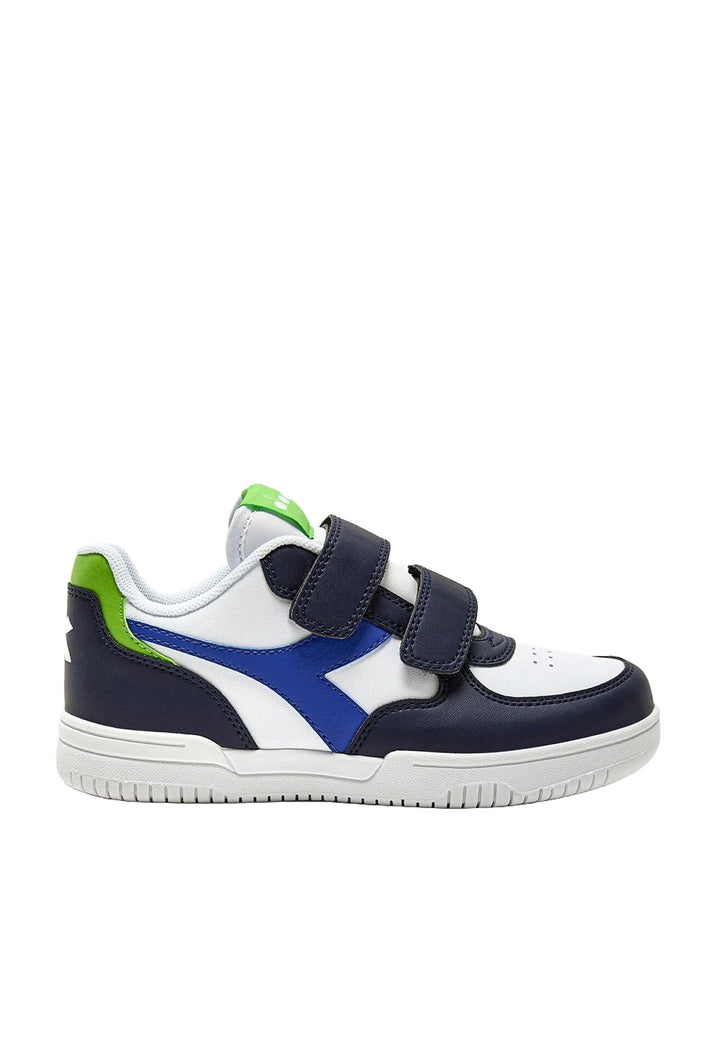 Weiß-blaue Schuhe für Neugeborene