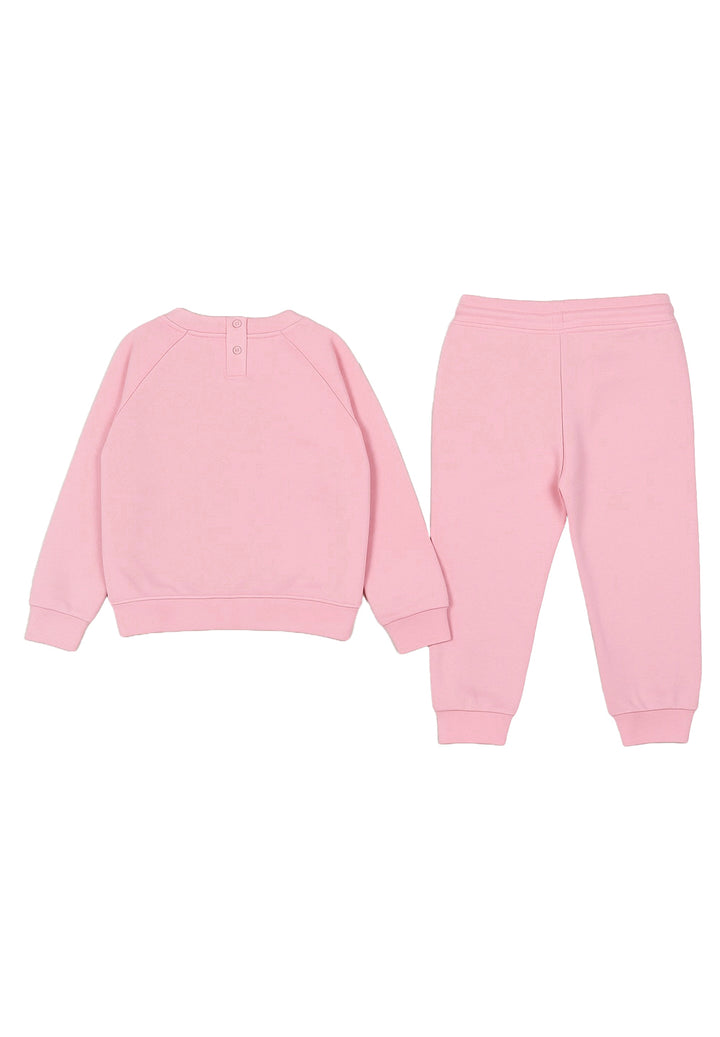 Completo felpa rosa per neonata