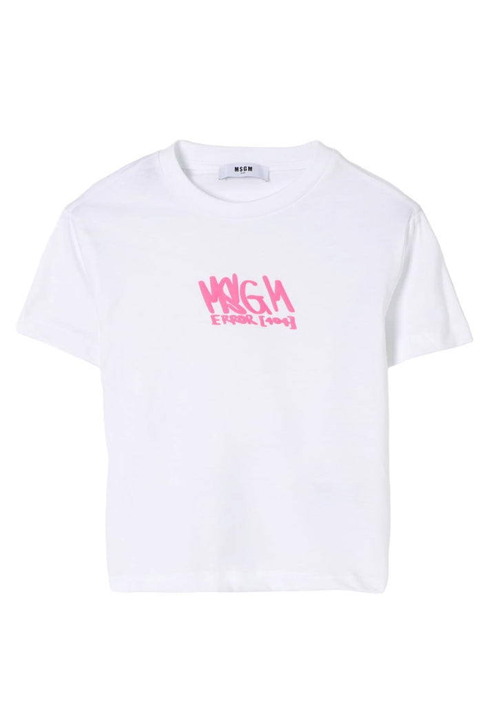 T-shirt bianca per bambina