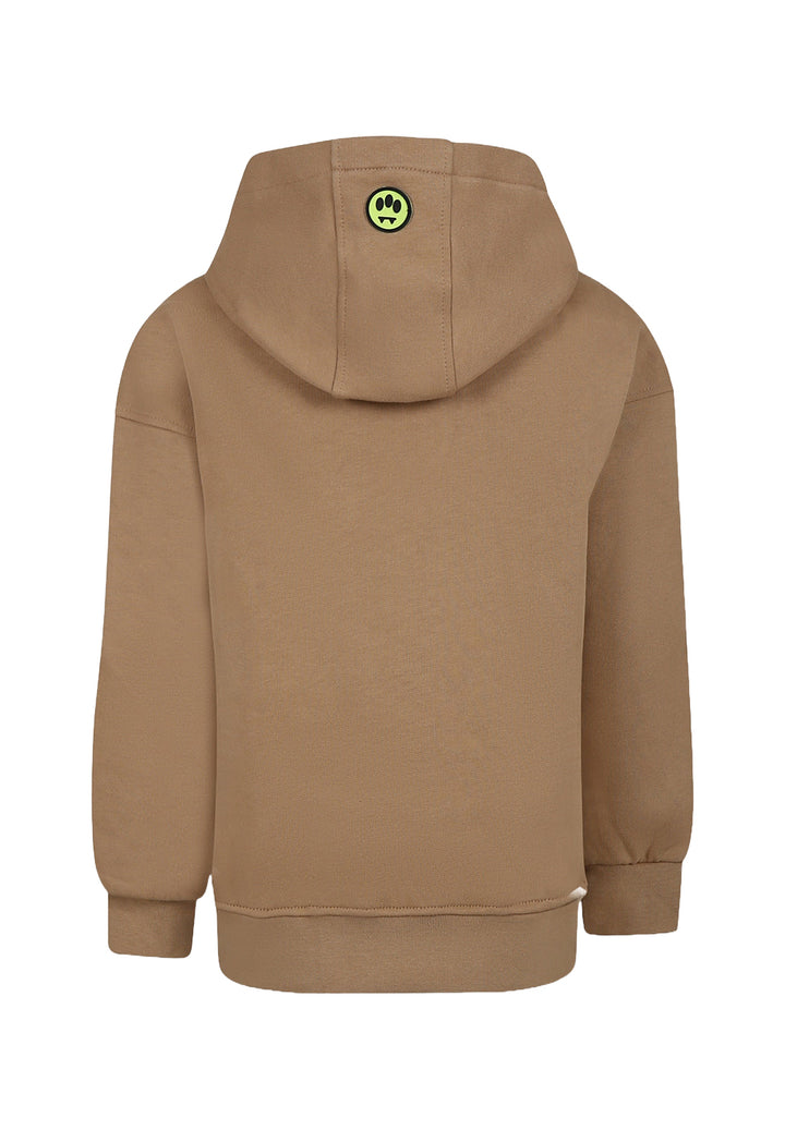 Felpa cappuccio beige per bambino