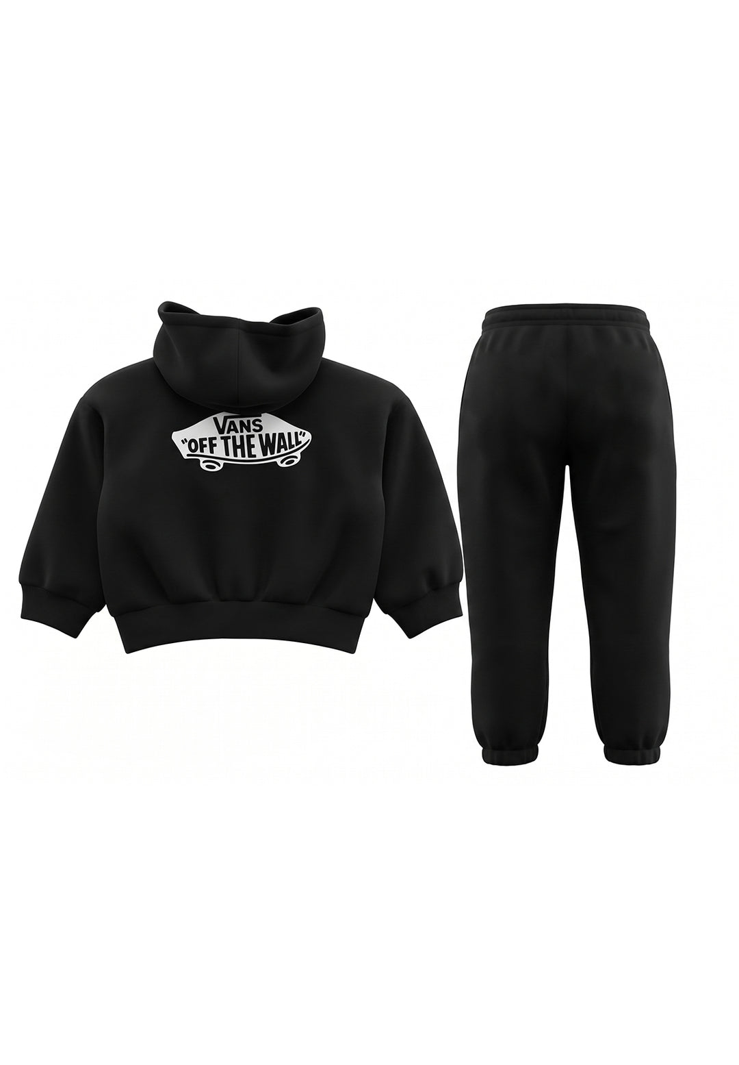 Completo felpa nero per bambino