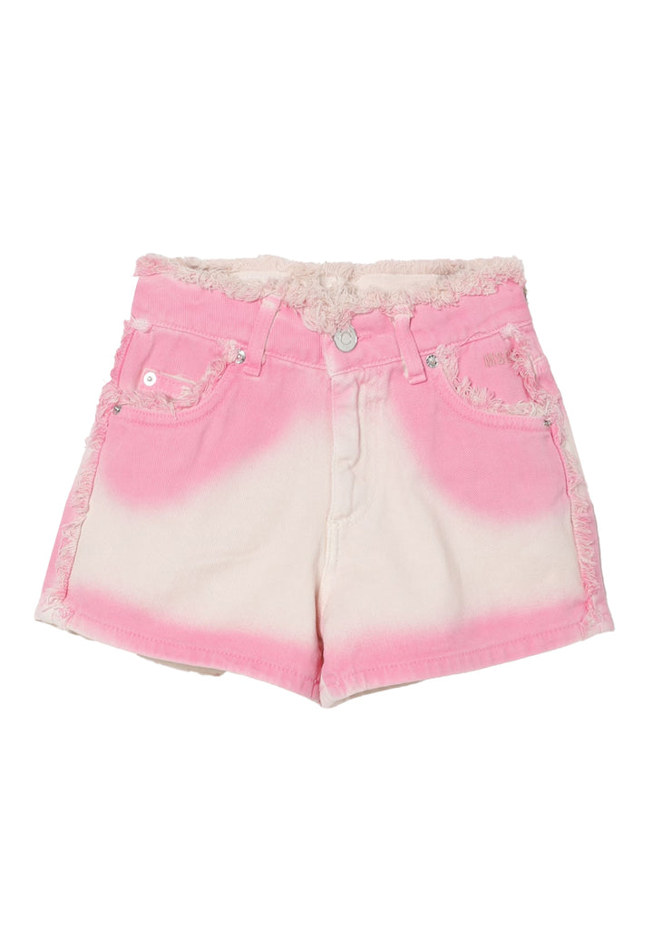 Short denim rosa per bambina
