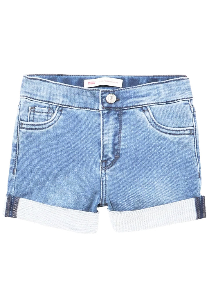 Short denim blu per neonata