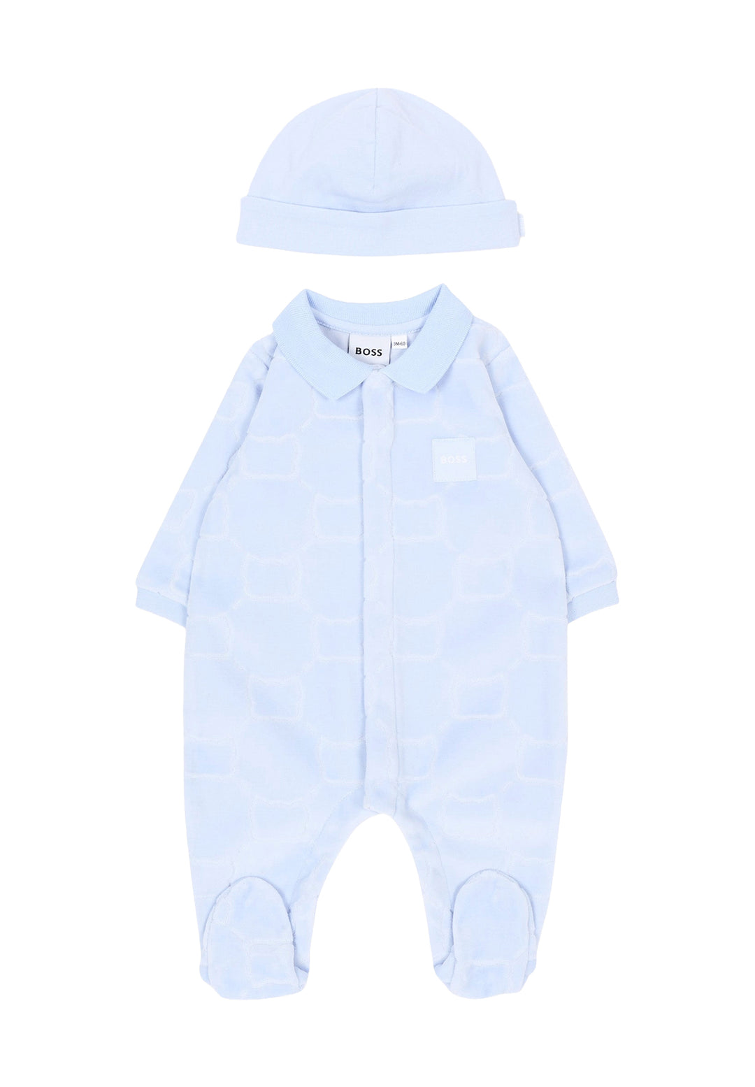 Set tutina celeste per neonato