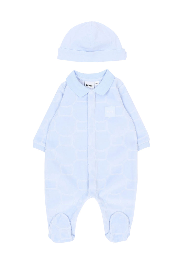Set tutina celeste per neonato