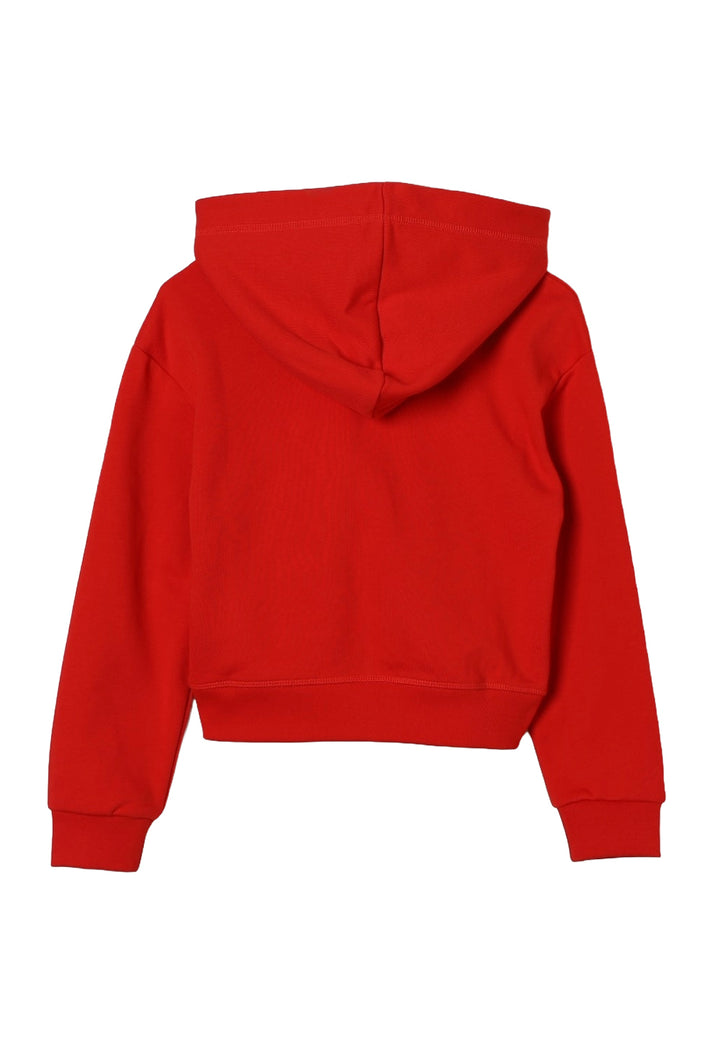 Felpa cappuccio rossa per bambina