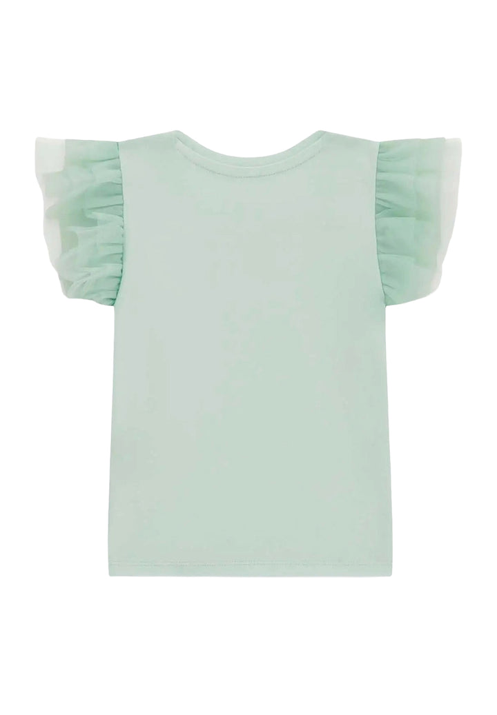 T-shirt verde per bambina