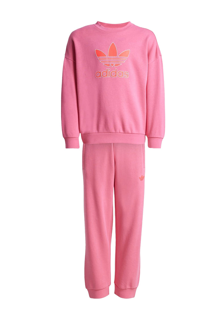 Completo felpa rosa per bambina