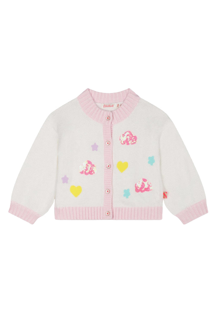 Cardigan bianco per neonata