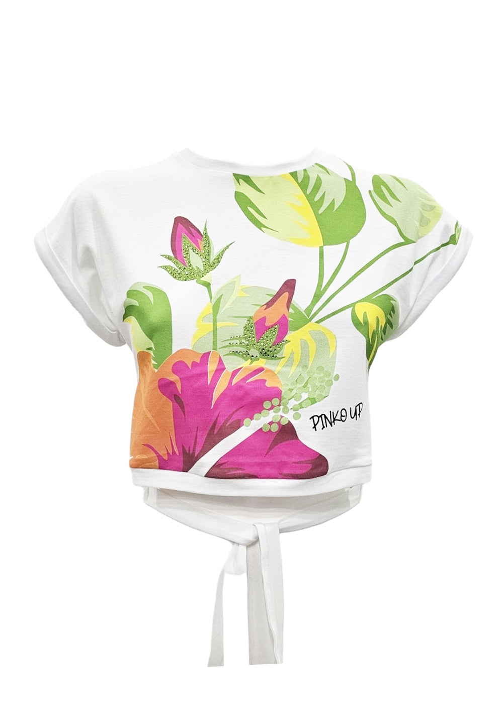 T-shirt bianca per bambina