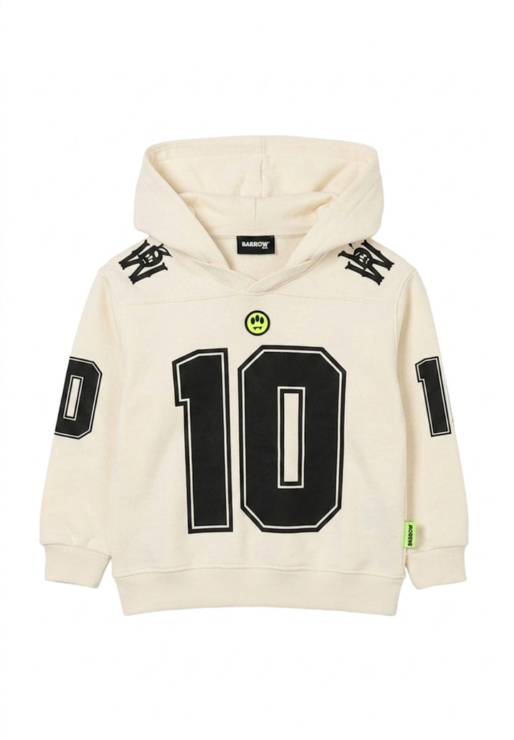 Felpa cappuccio crema unisex