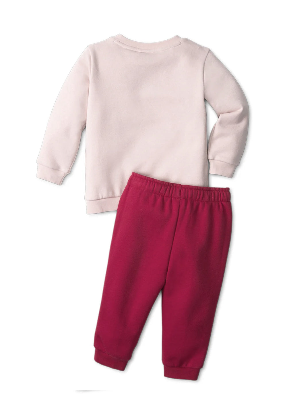 Pink-fuchsia sweatshirt set for baby girls