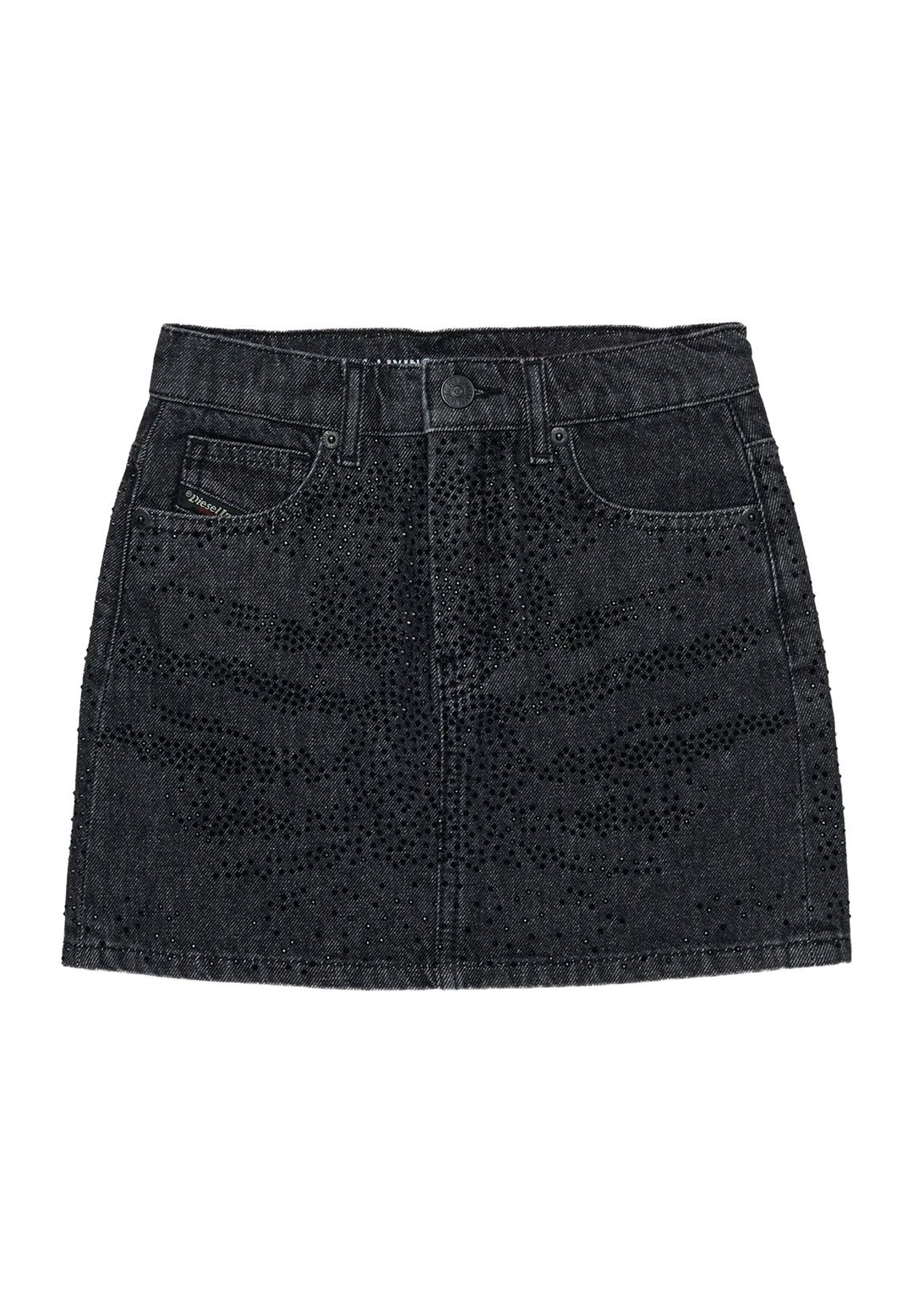 Gonna denim nera per bambina