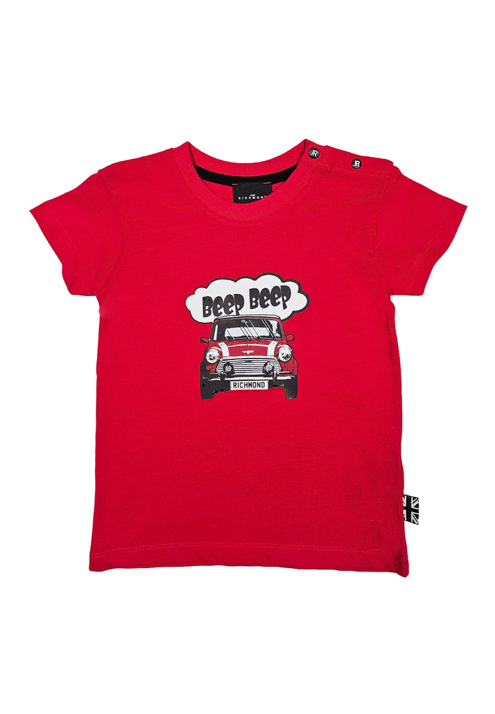 T-shirt rosso per neonato