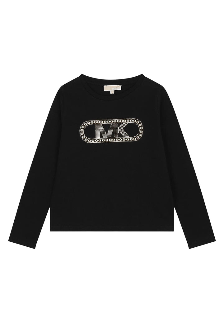 T-shirt nera per bambina