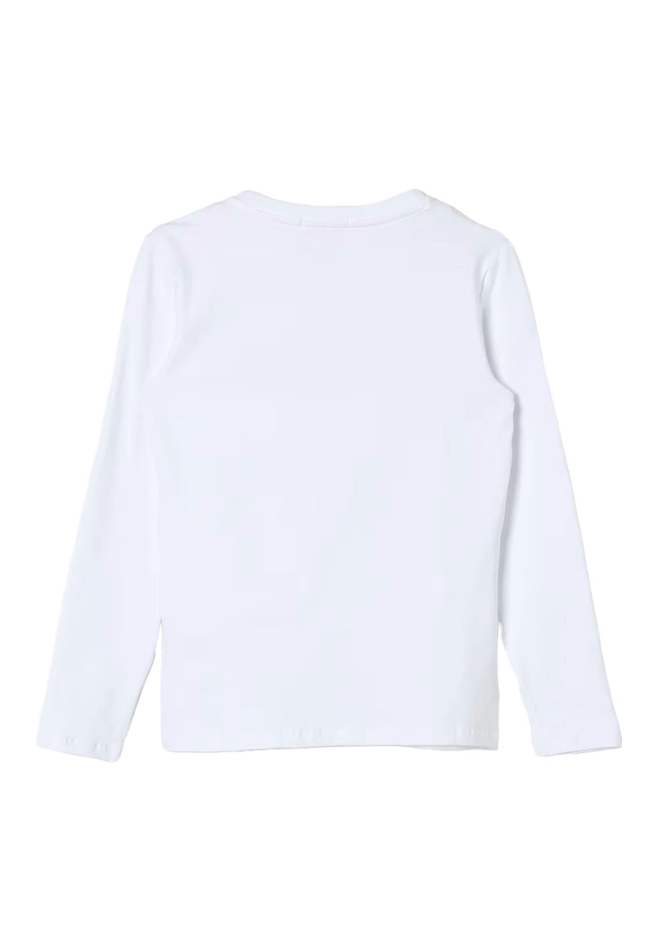 T-shirt bianca per bambina