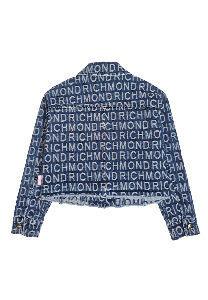 Giubbino denim blu per bambina