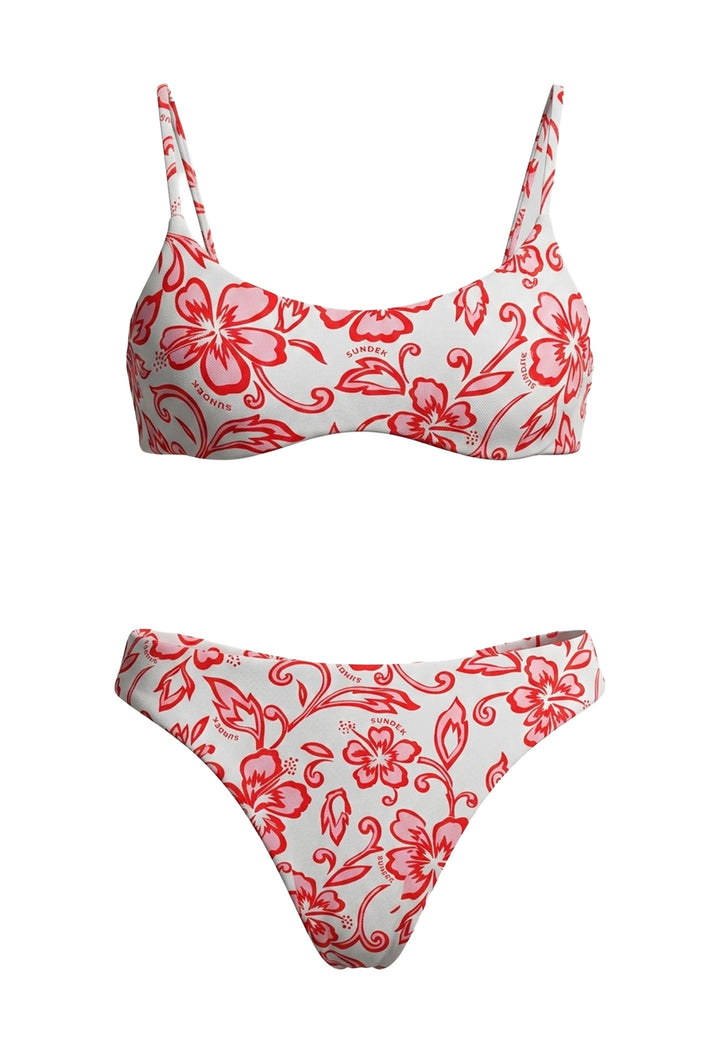 Costume bikini bianco per bambina