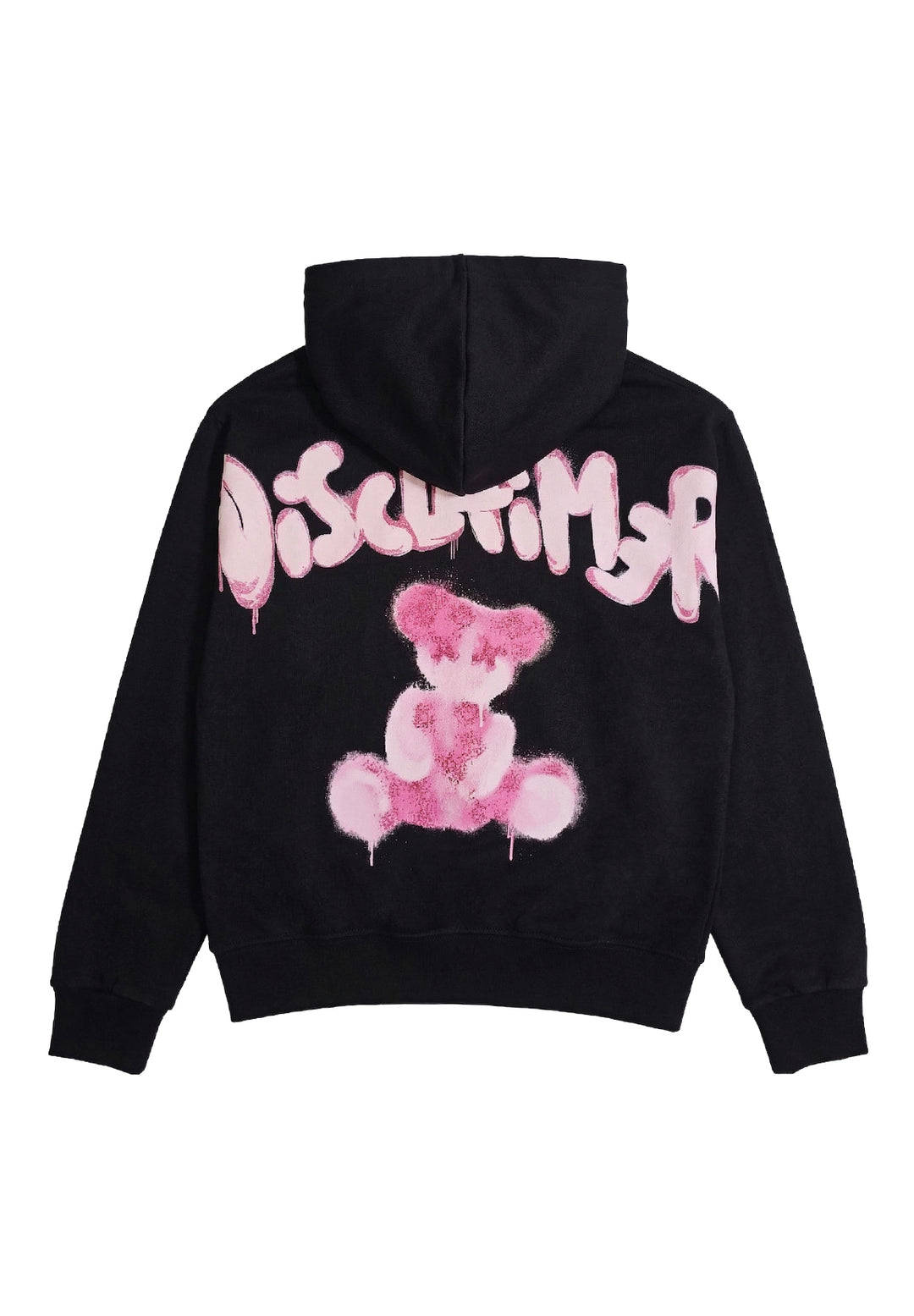 Felpa cappuccio nera per bambina