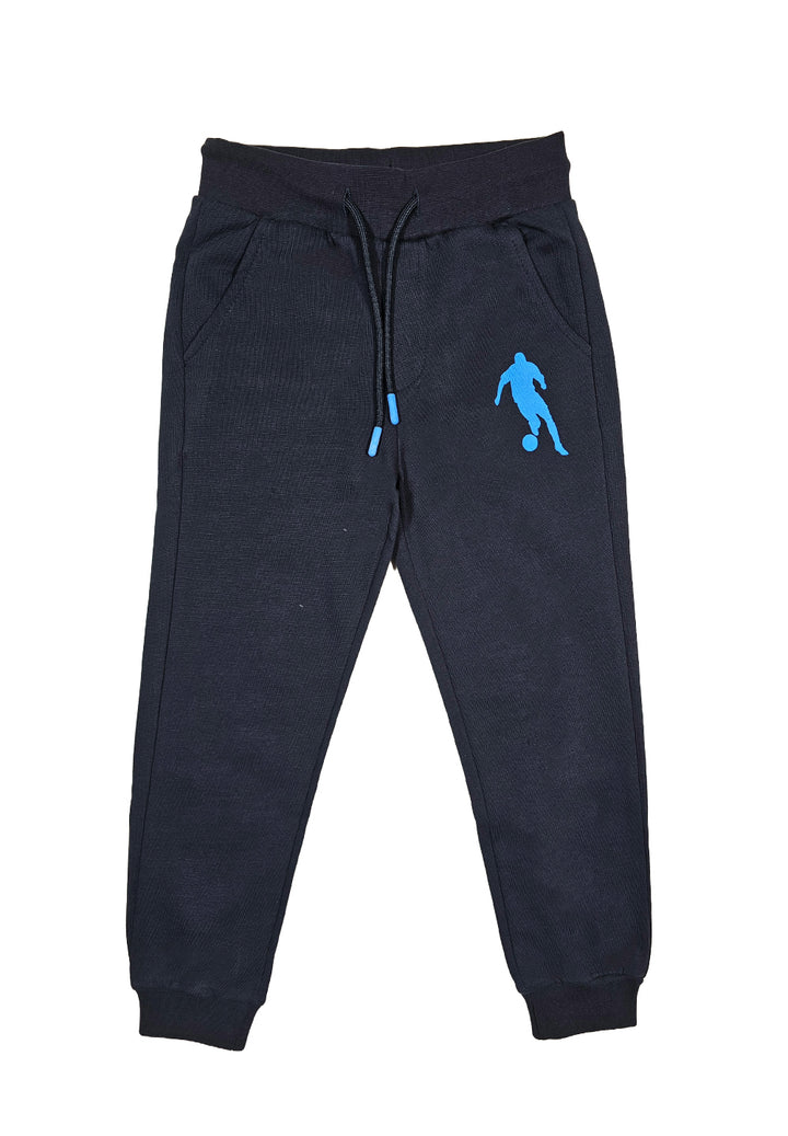 Blue fleece trousers for boy