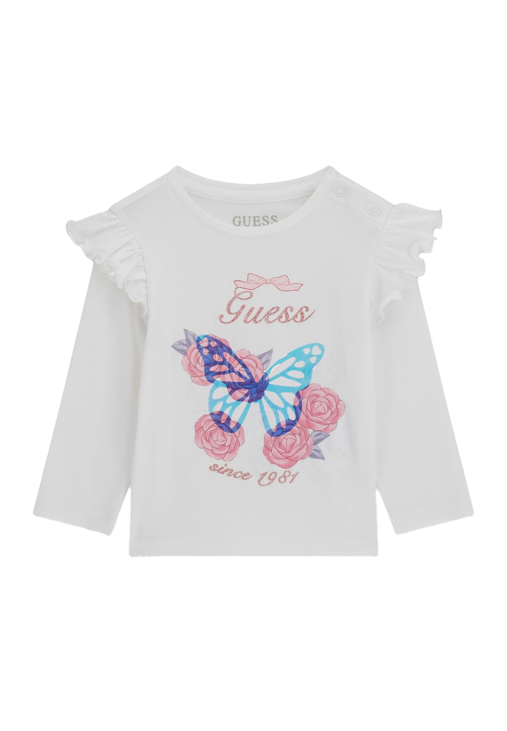 T-shirt bianca per bambina