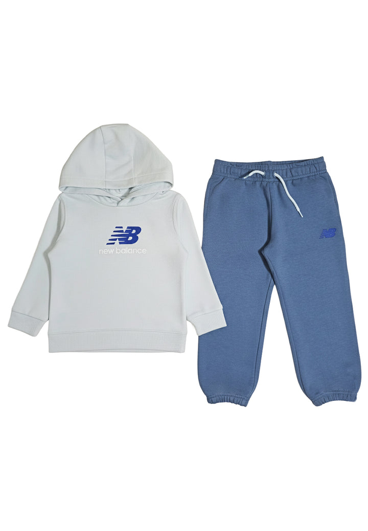 Completo felpa celeste per bambino