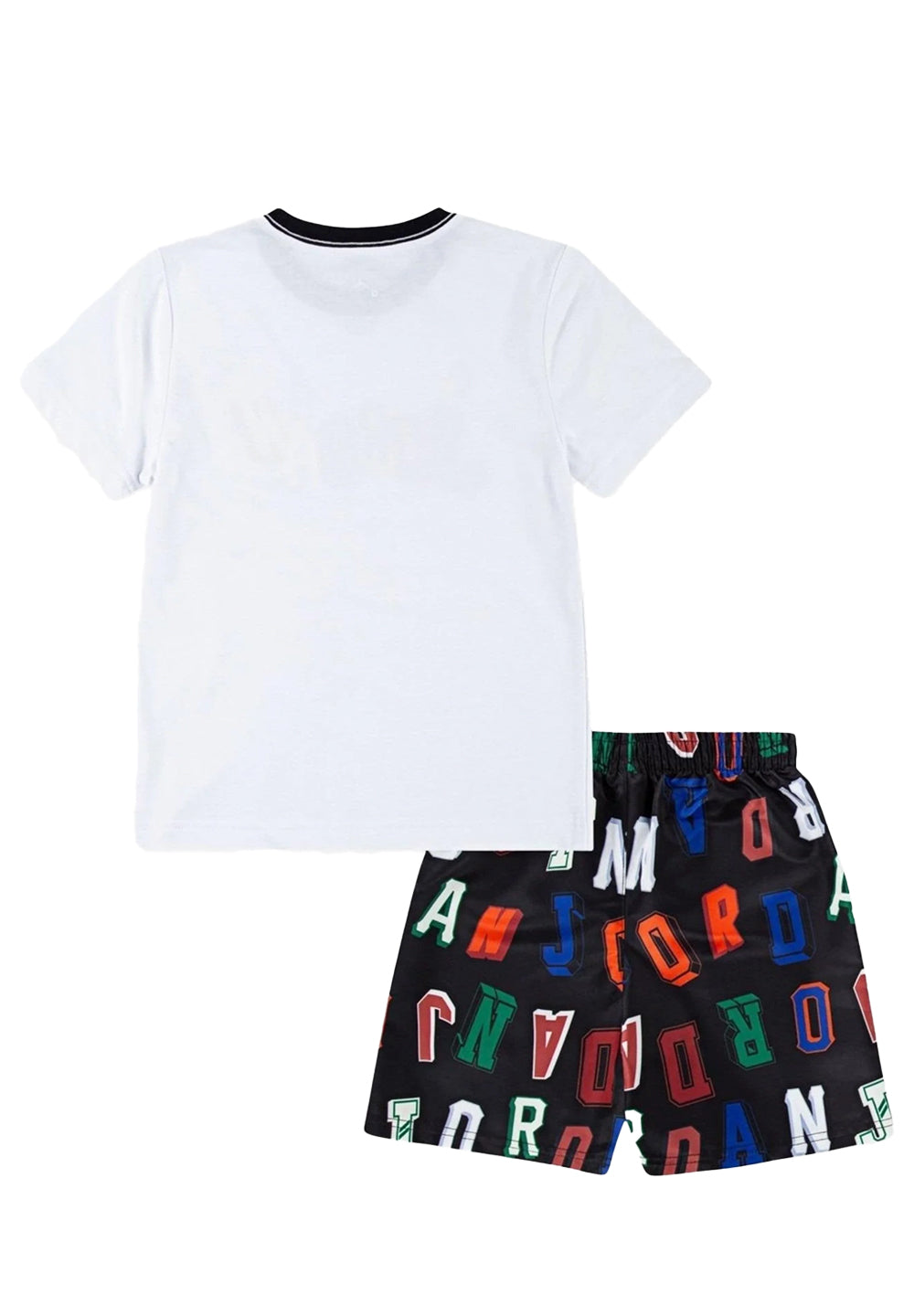 Completo bianco-nero per neonato