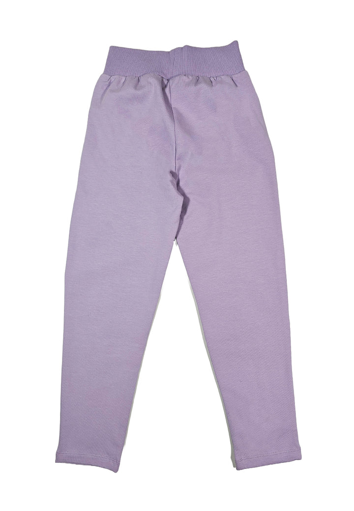 Pantalone felpa lilla per bambina