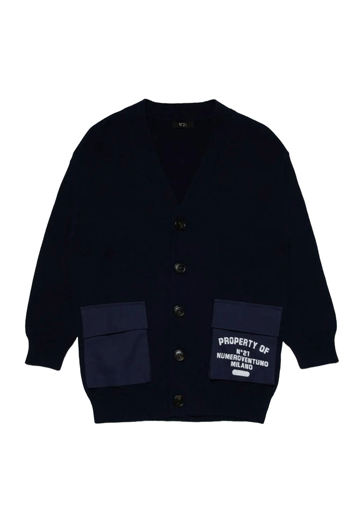 Cardigan blu navy per bambino