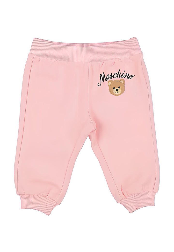Pantalone felpa rosa per neonata