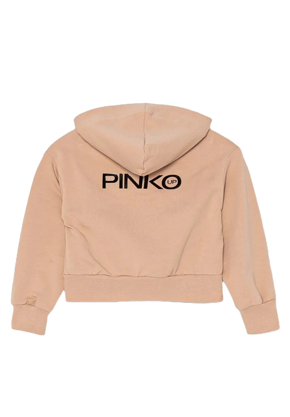 Felpa zip rosa per bambina