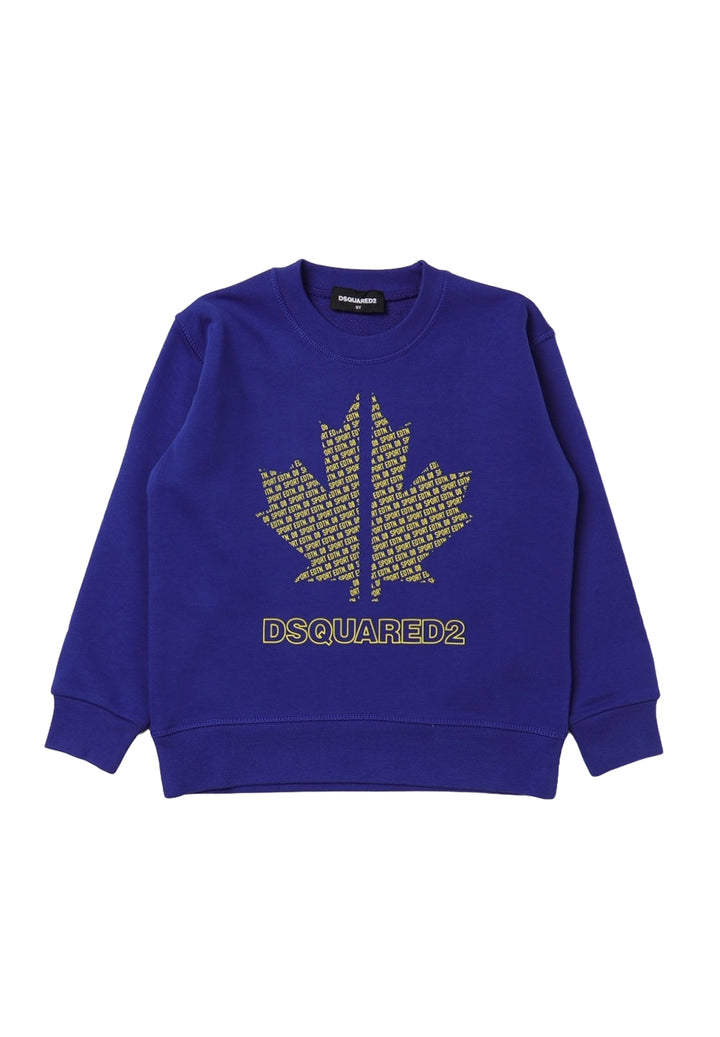 Blue crewneck sweatshirt for boy